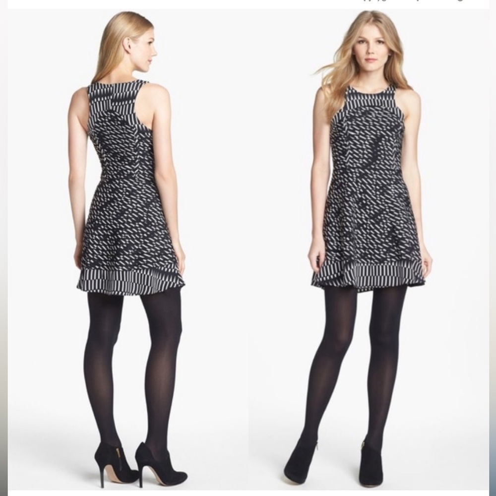 Parker ‘Ebony’ mini fit and flare dress